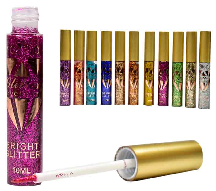 Delineadores liquidos glitter iman of noble