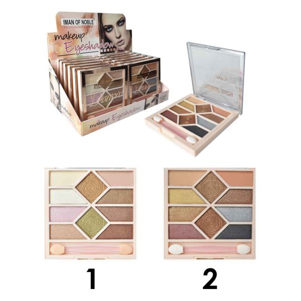 Sombras para ojos 10 colores 2 rombos ion eyeshadow caja rosa