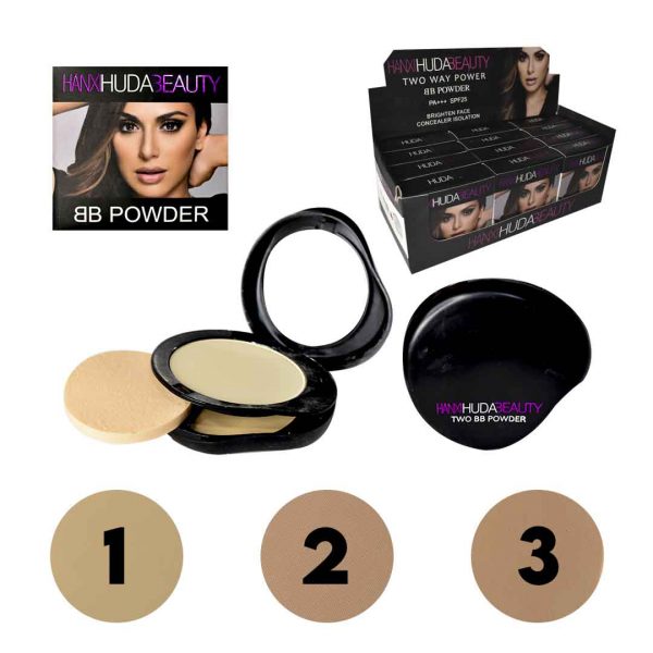 Polvos hanxi hudabeauty bb powder caja negra