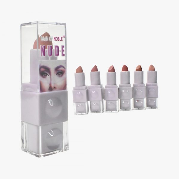 Labiales new nude matte tapa transparente morados