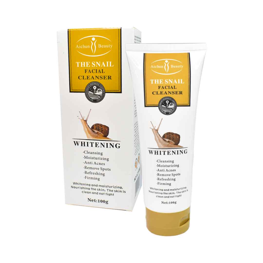 Limpiador facial y exfoliante the snail aichum beauty amarillo