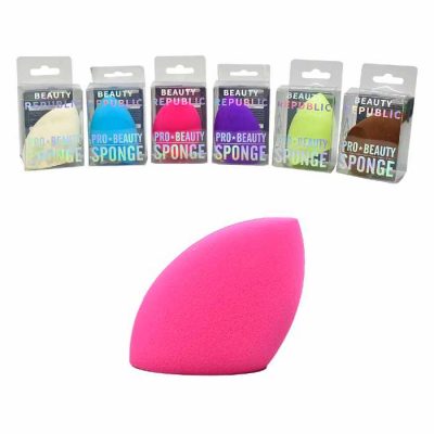 Esponja de huevito Beauty Republic con un lado plano