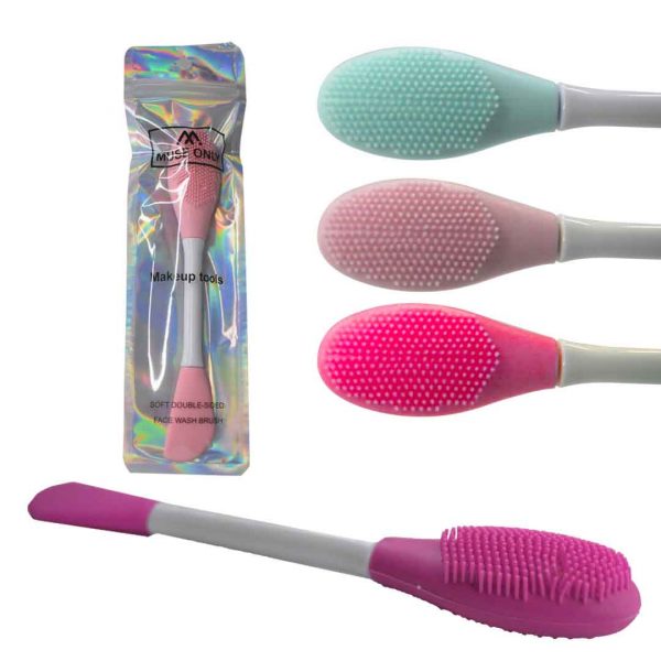 Cepillo de silicona con aplicador facial