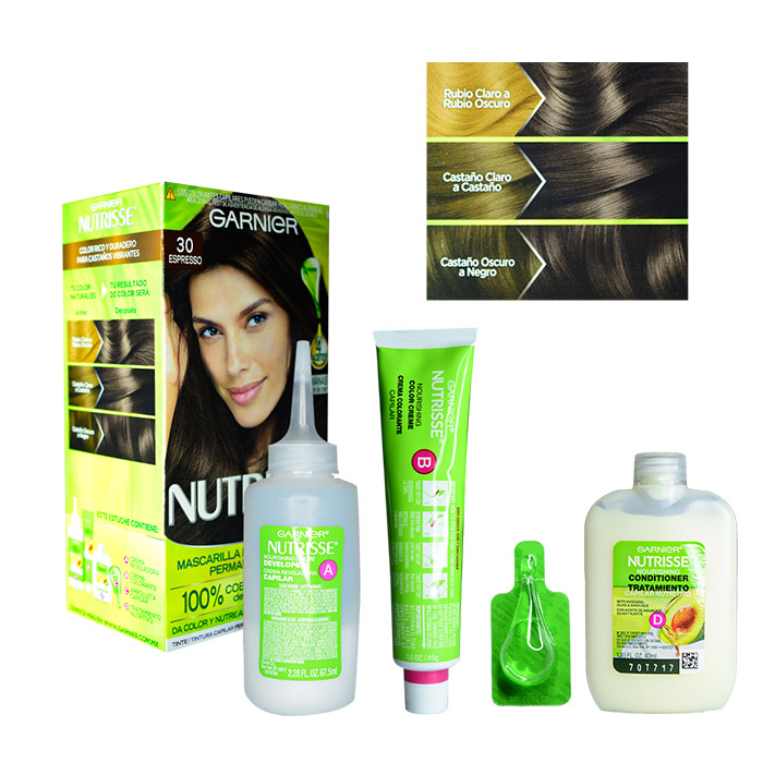 Tinte para cabello garnier nutrisse expresso 30