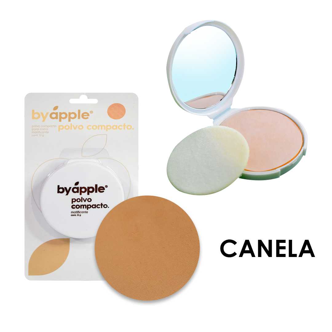 Polvos compactos matificantes by apple canela 12g