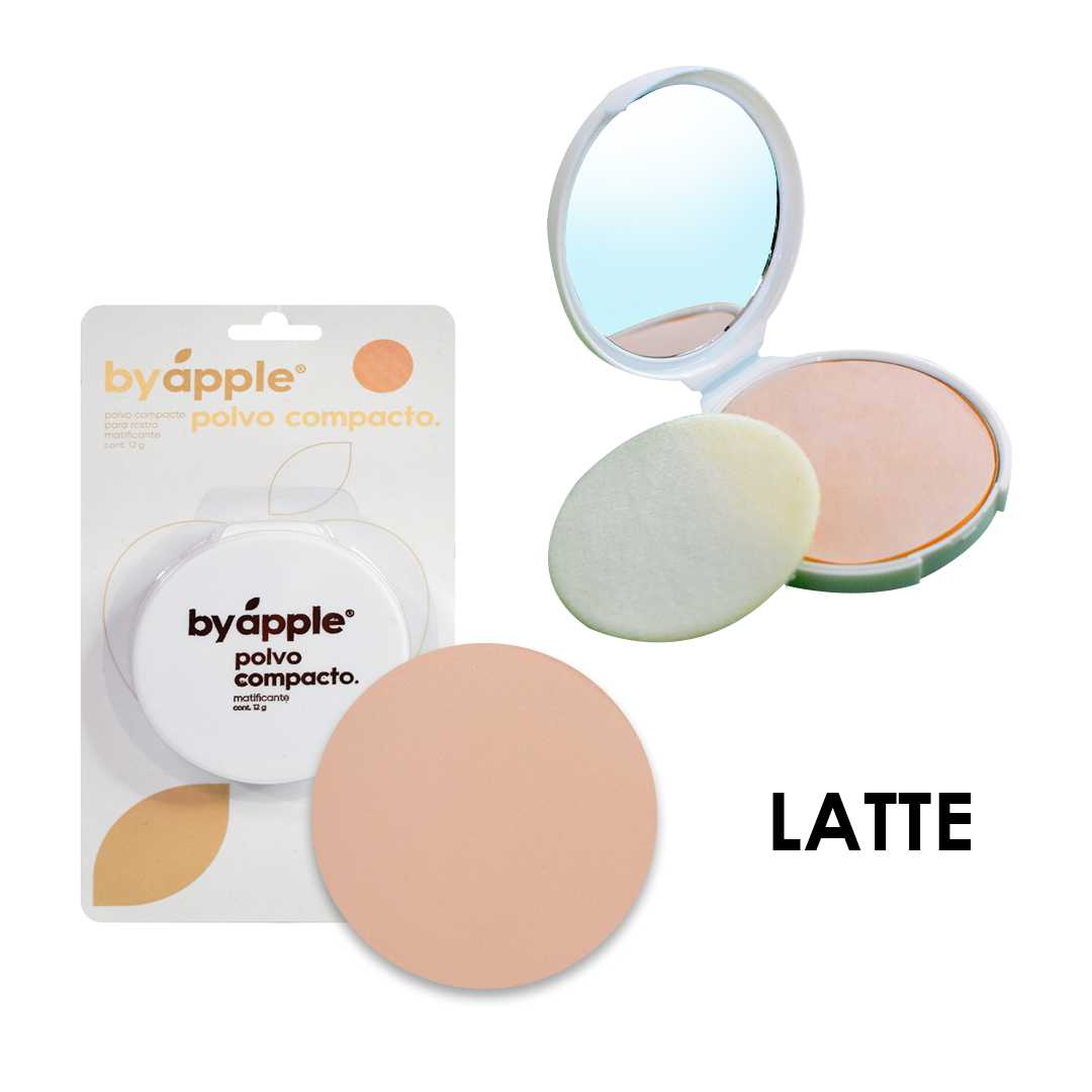 Polvos compactos matificantes by apple latte 12g