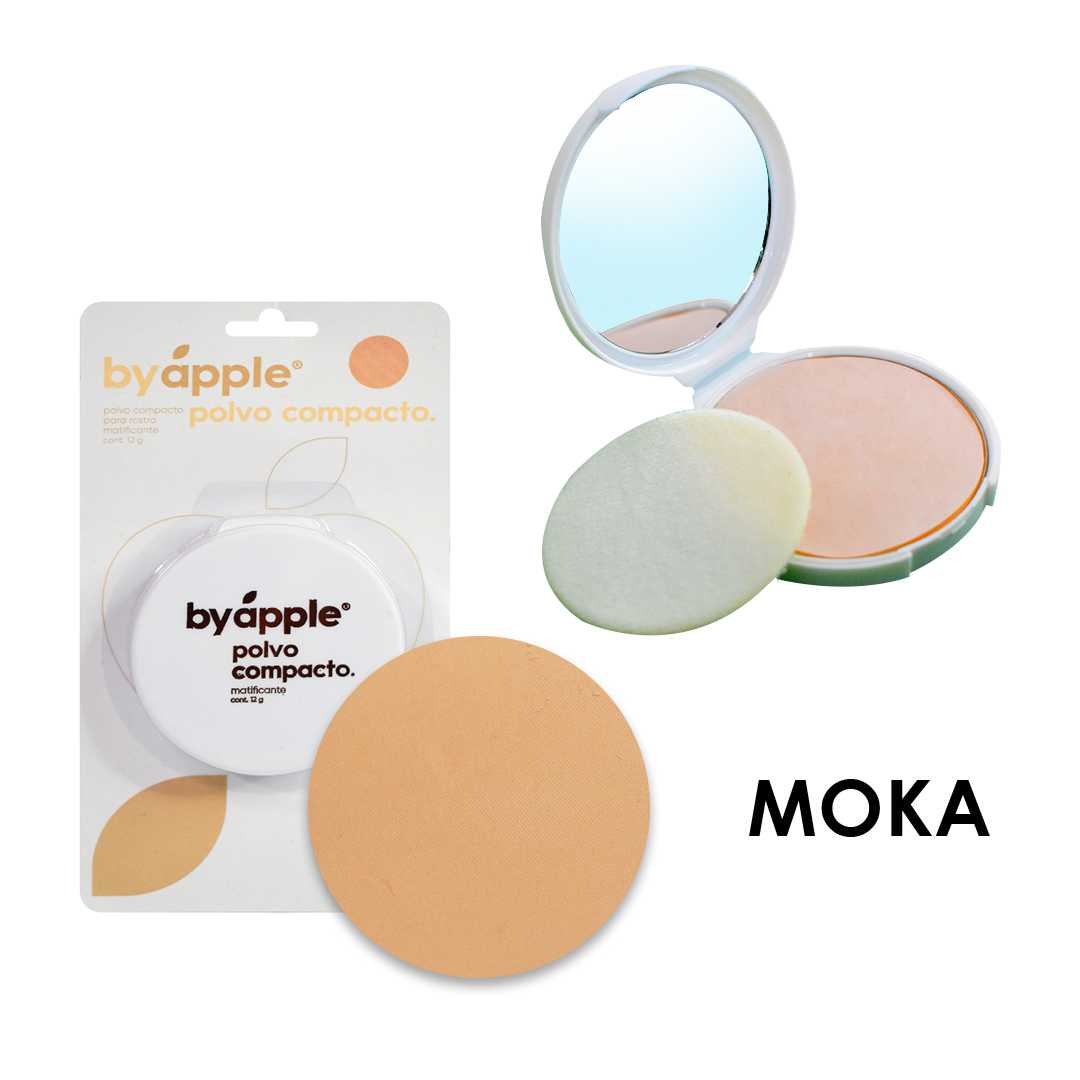 Polvos compactos matificantes by apple moka 12g