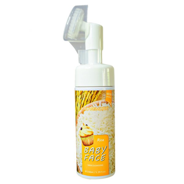 Espuma limpiadora facial de arroz baby face chovemoar