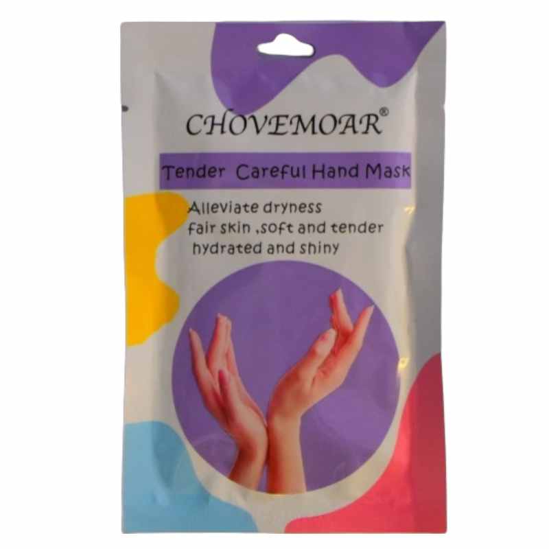 Mascarilla aclarante de manos chovemoar sobre multicolor