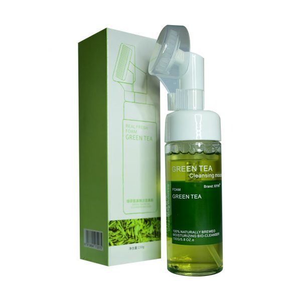 Espuma limpiadora facial de te verde caja blanca