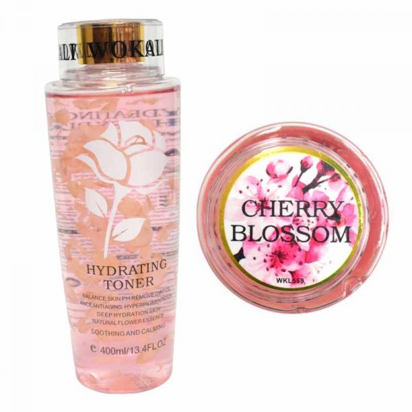 Tonico de flor de cerezo rejuvenecedor y reafirmante wokali 400ml