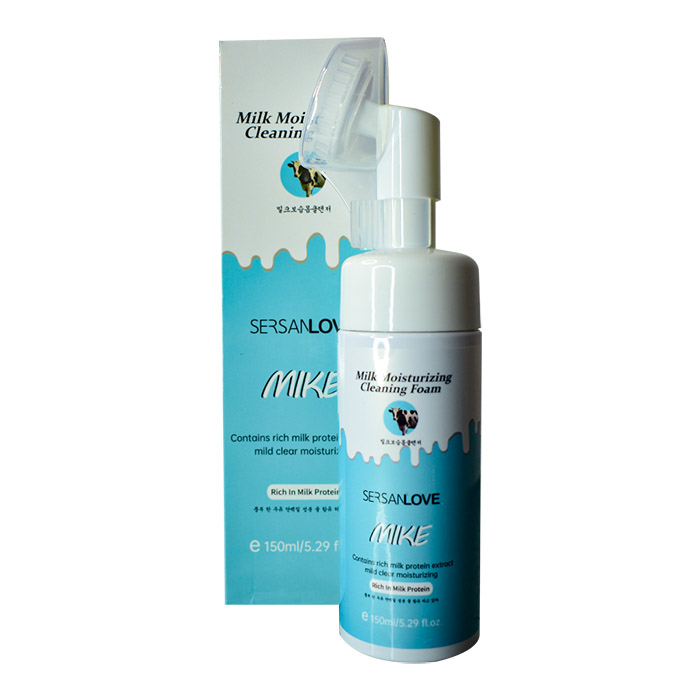 Espuma limpiadora sersan love mike de leche de vaca 150ml