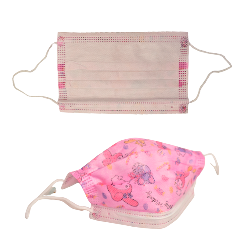 Paquete de mascarilla quirúrgica para niñas de 50 unidades