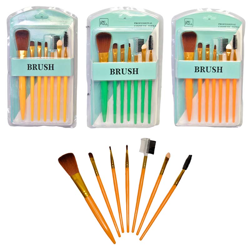 Set de brochas de 7 unidades uni full brush