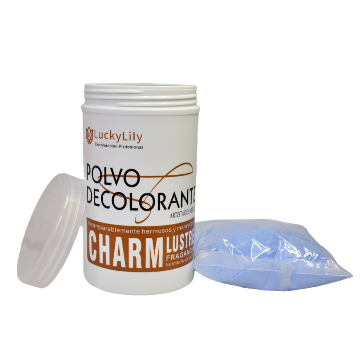 Polvo decolorante profesional para cabello Lucky Lily 500 ml