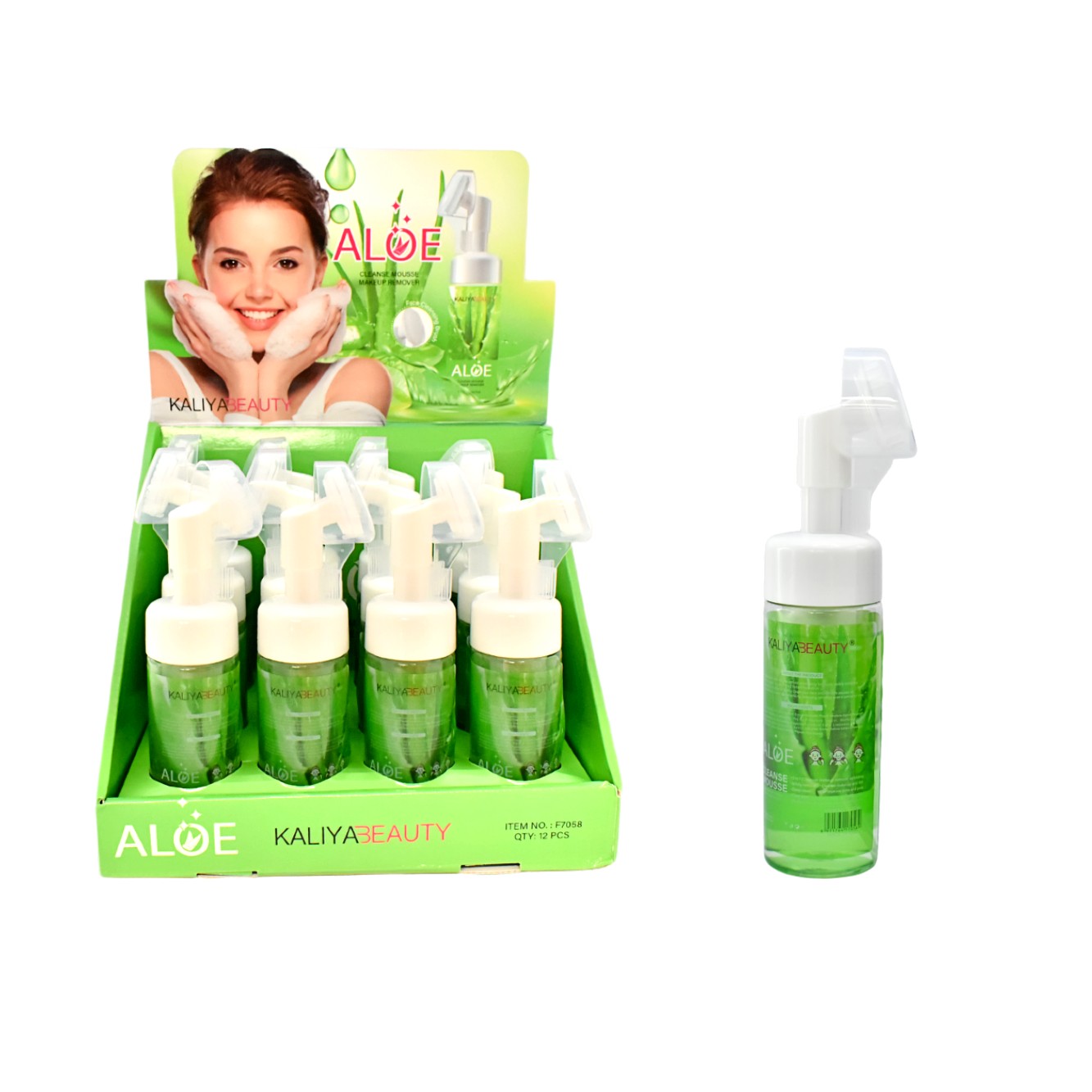 Espuma limpiadora facial KaliaBeauty aloe vera