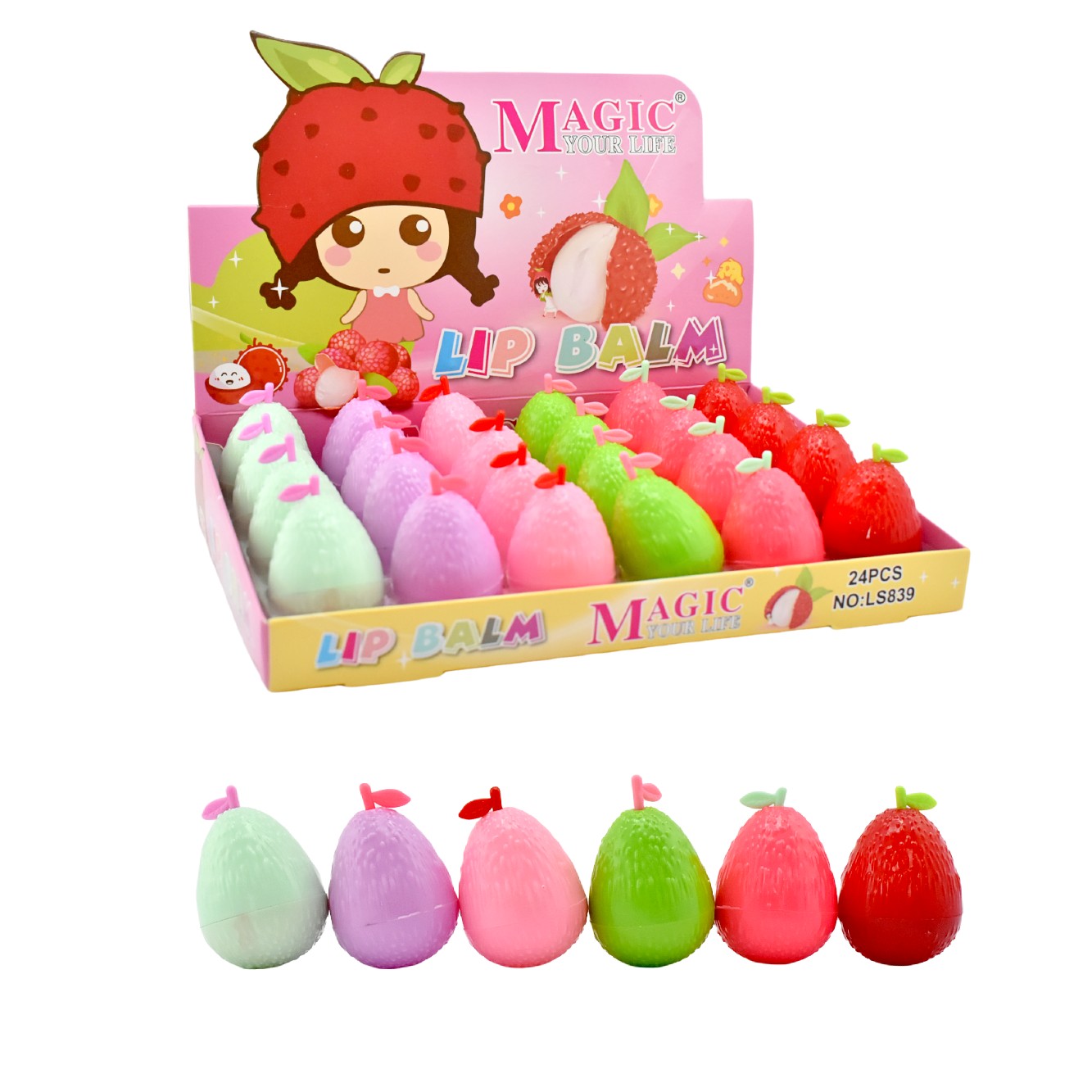 Bálsamo con extracto y diseño de rambután marca Magic