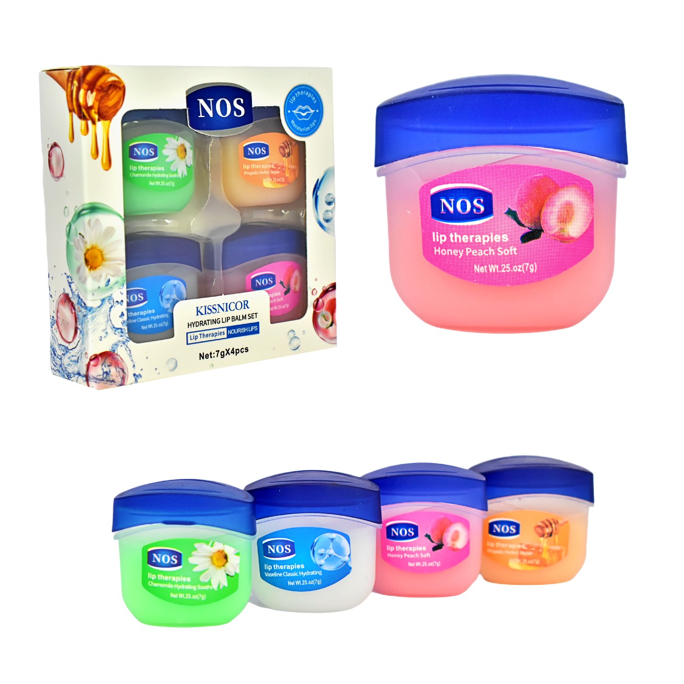 Kit de 4 bálsamos Kissnicor NOS