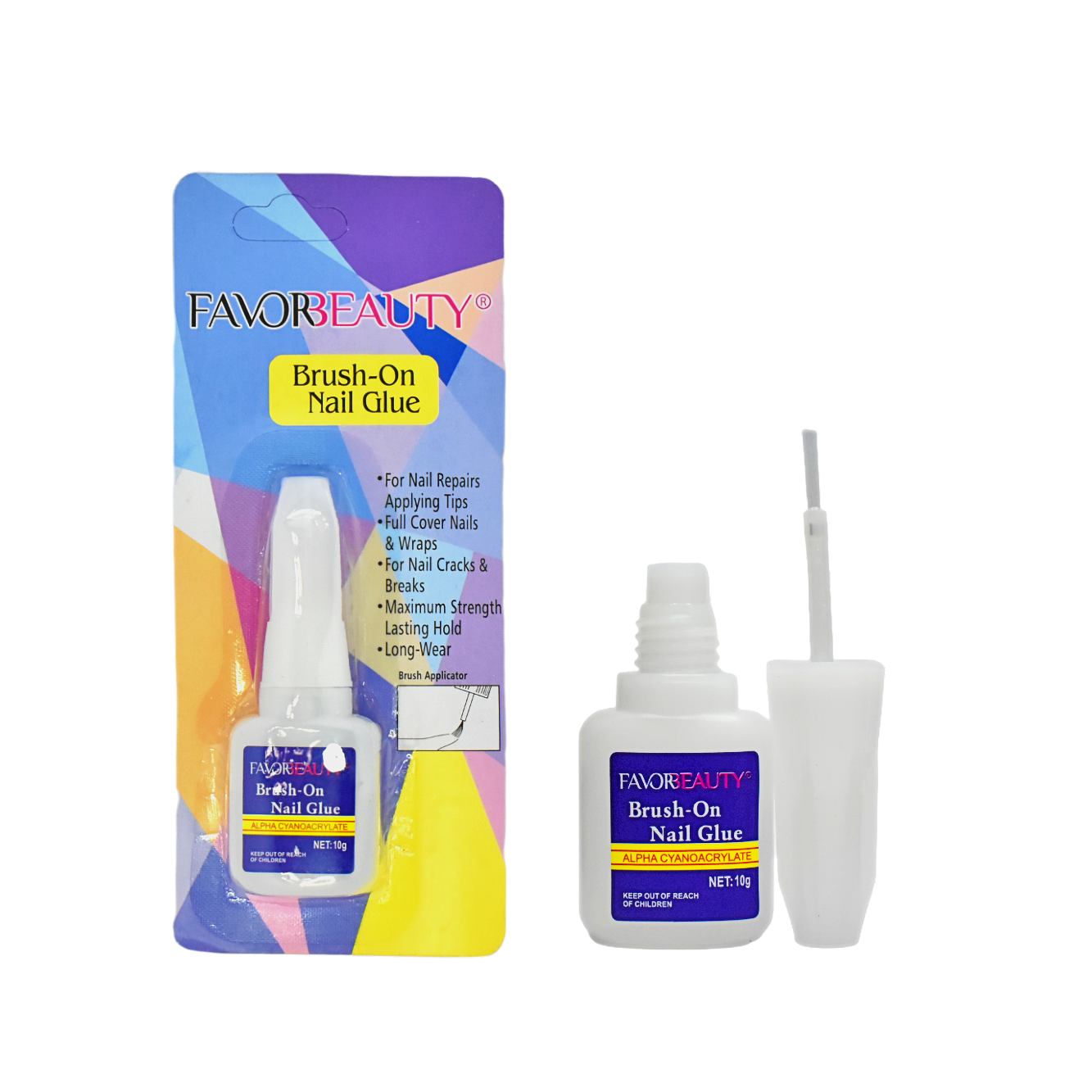 Pegamento en blister para uñas FavorBeauty azul