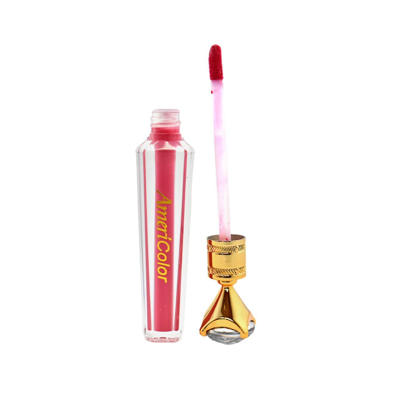 Lip gloss Americolor diseño diamante con dorado - Imagen 2
