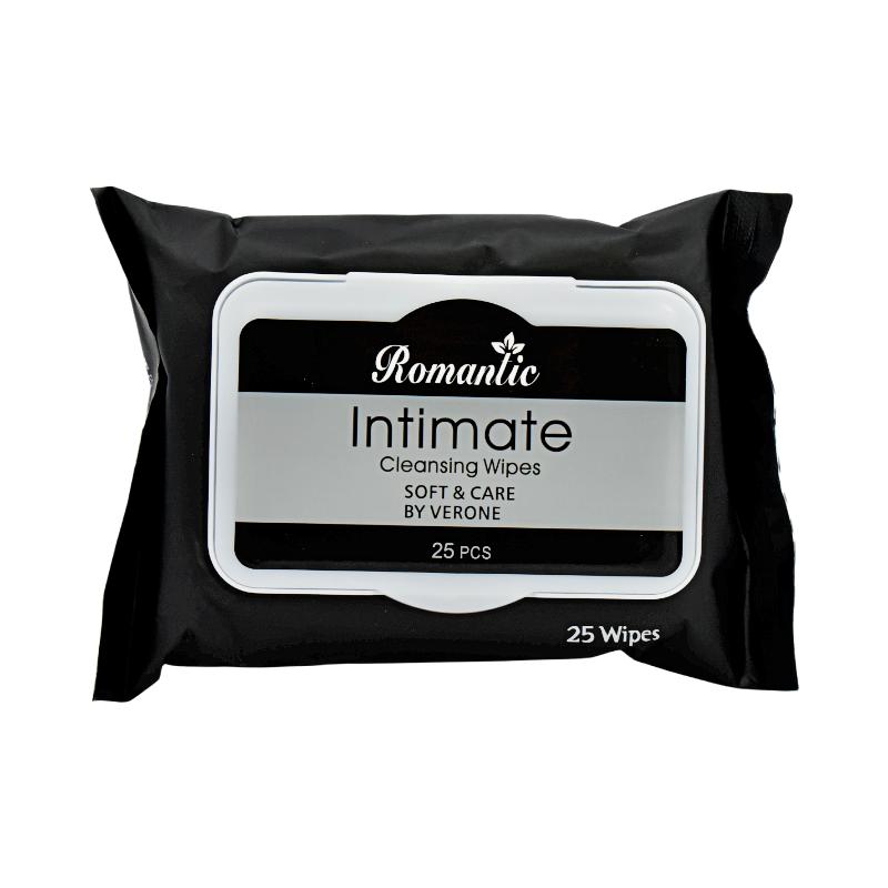 Toalla desmaquillante presentación en color negro Romantic