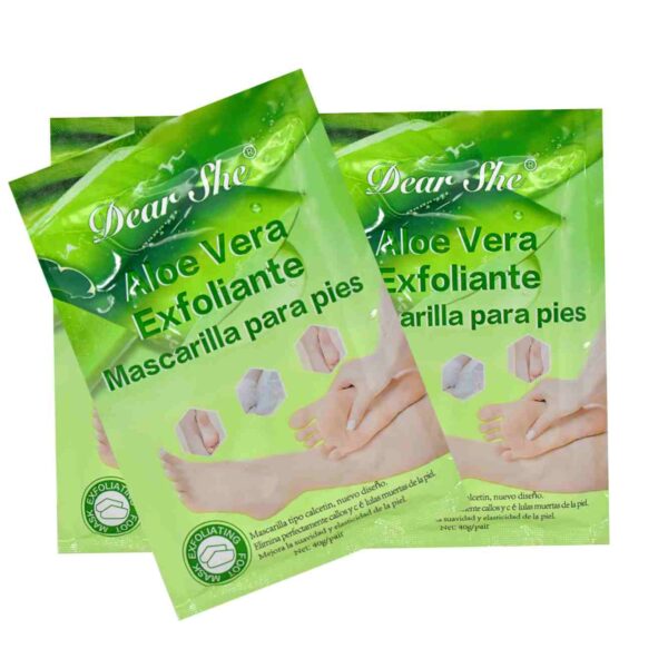 Mascarilla para pies de Aloe Vera Exfoliante Dear She
