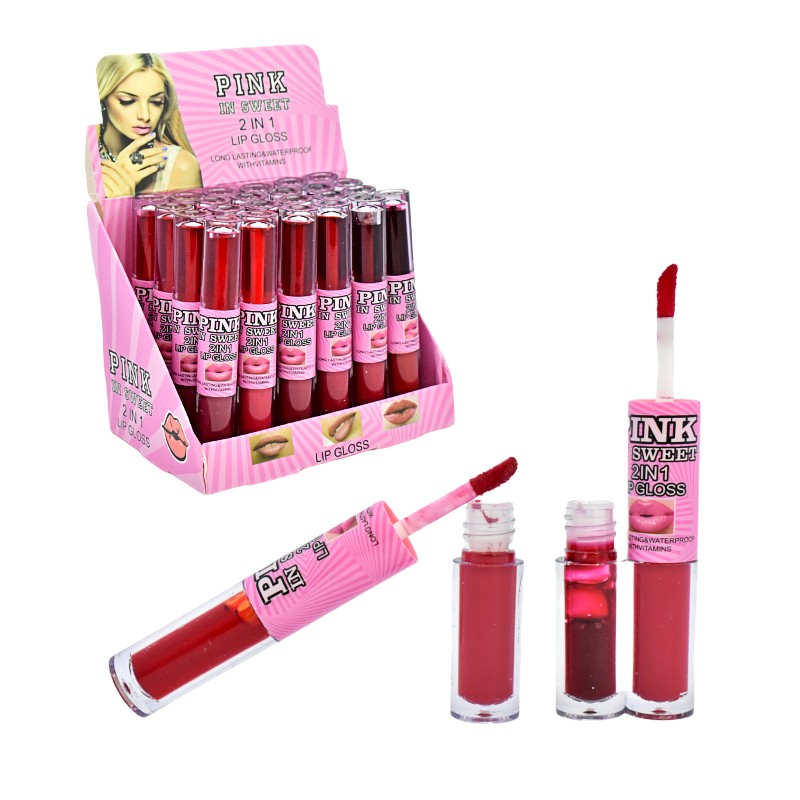 Pink In Sweet 2 en 1 Tinta de labios + Labial liquido