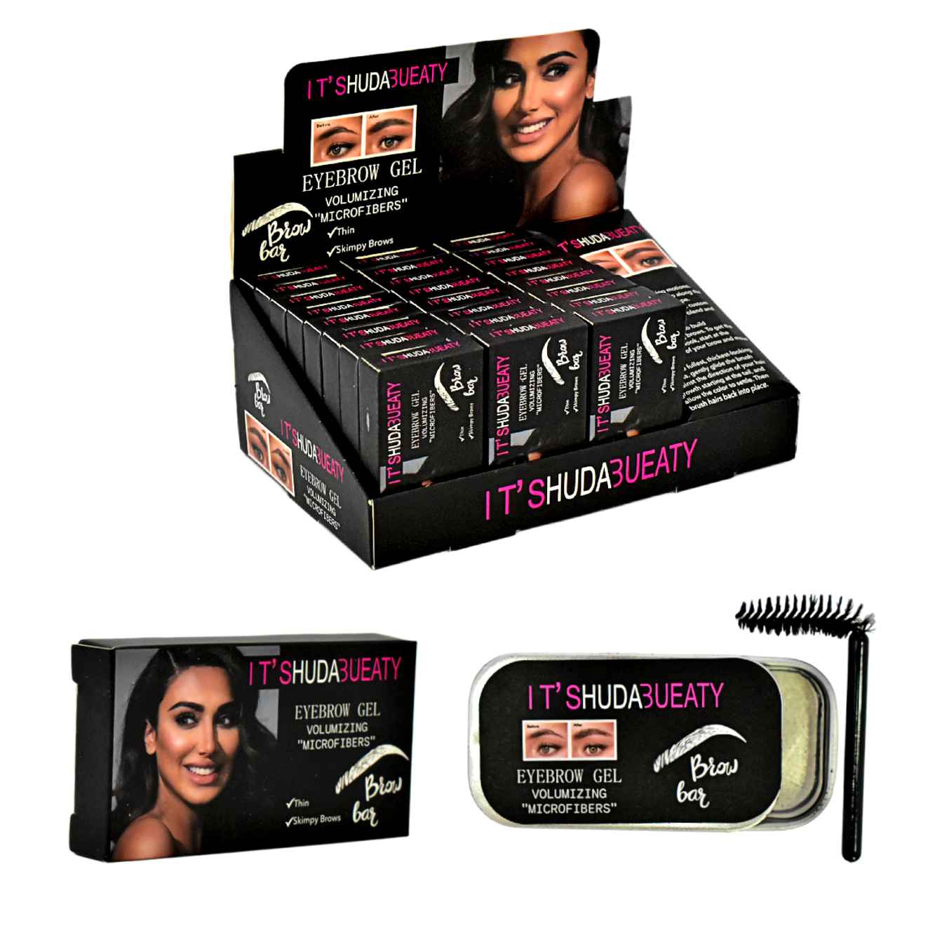 Jabón fijador para cejas caja negra It´s HudaBueaty