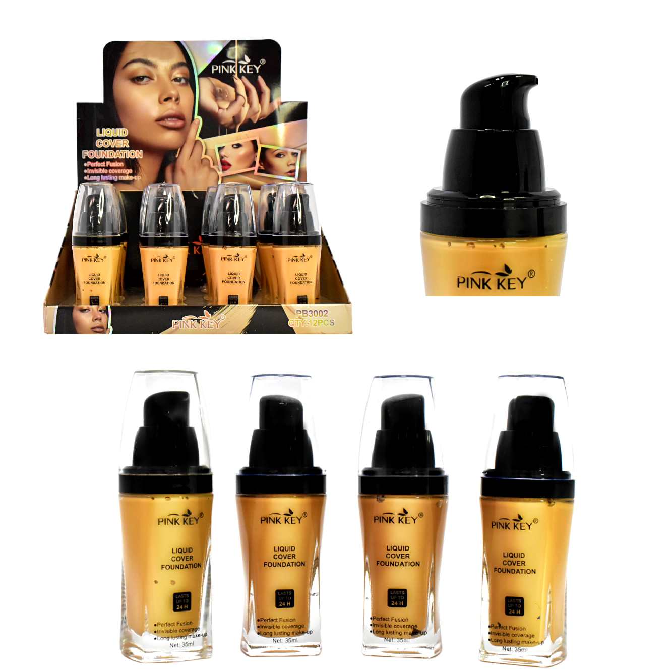 Base para rostro de 24H Pink Key 35ml