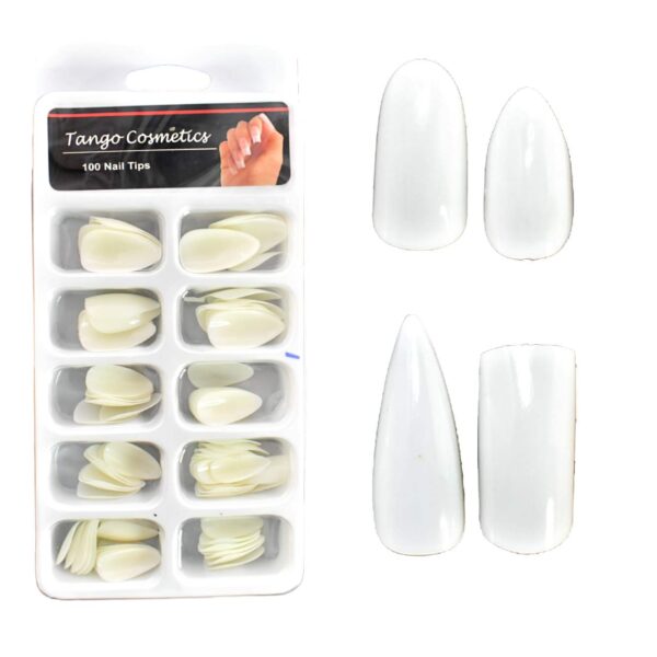 Tips de uñas diseño surtido color natural Tango Cosmetics