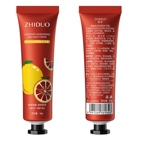 Crema Para Manos de Pomelo Zhiduo Presentacion Roja