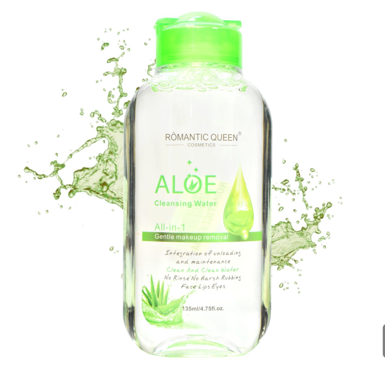 Desmaquillante Romantic Queen Frasco Azul Y Verde 135Ml - Imagen 2