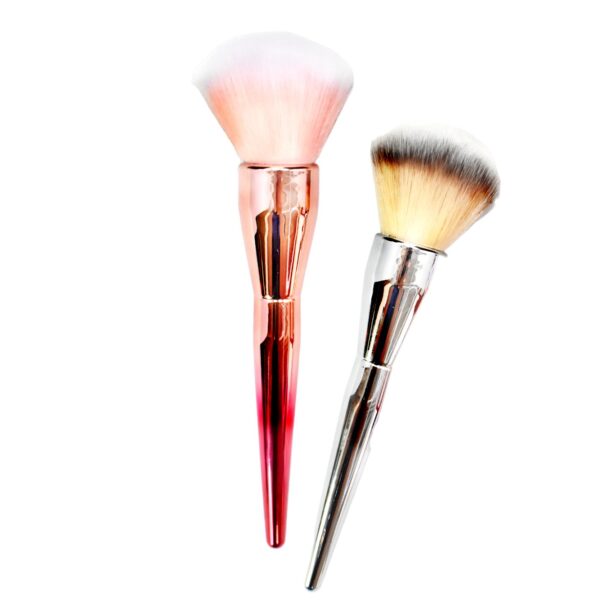 Brocha Para Rostro Con Mango Estilo Microfono  LOTE2