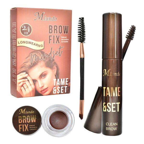 Crema Y Pomada Para Cejas Con Brocha Aplicadora Miundo Surtidas