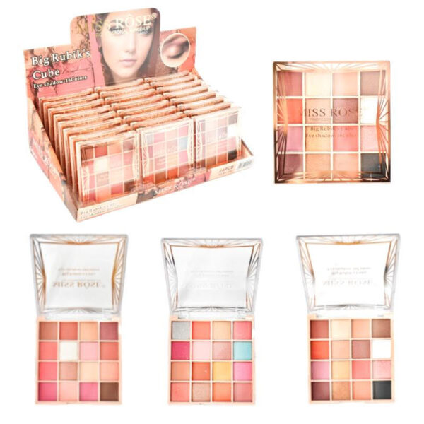 Paleta de sombras de 16 colores miss rose  Big Rubik's Cube