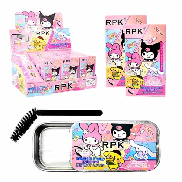 Jabón para cejas RPK Kuromi Caja Rosada LOTE 1